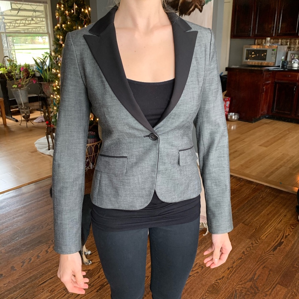 Sleek grey blazer